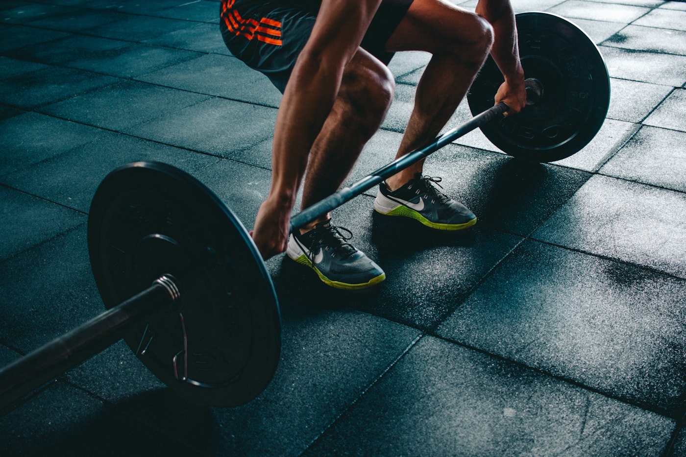 Athlete completing a functional training drill